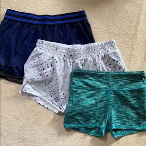 Fabletics Spandex Shorts with side drawstrings